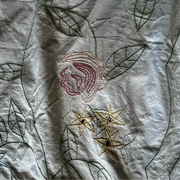 The Vermont Country Store Twin Rosalee Pastel Floral Chenille Bedspread - Picture 15 of 15